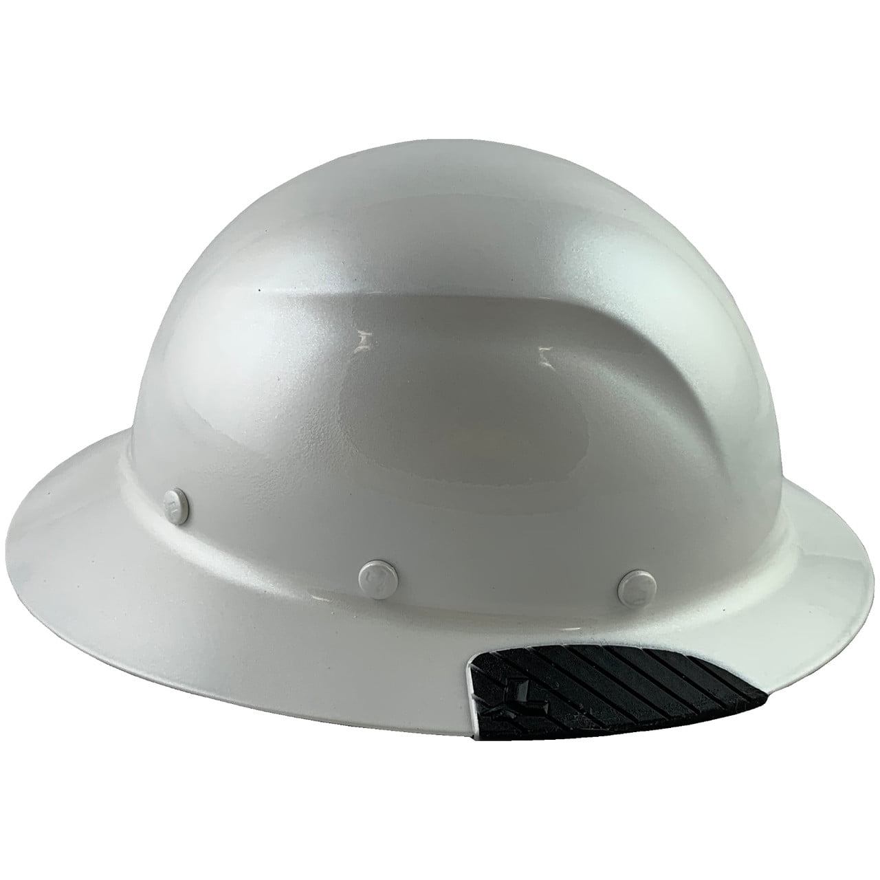 DAX Fiberglass Composite Hard Hat - Full Brim Pearl White