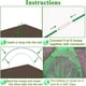thumbnail image 4 of Kit de túnel de invernadero para bricolaje con estructura de fibra de vidrio inoxidable y red de malla fina para proteger plantas de jardín. Incluye 6 aros de soporte y 10 abrazaderas., 4 of 4