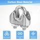 thumbnail image 4 of Uxcell 10-Pack Abrazaderas de Cable, Clip de Cable de Acero Inoxidable M2, Perno en U, Sujetador de Abrazaderas de Cable, 4 of 6