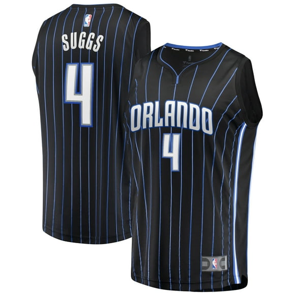 Youth Fanatics Jalen Suggs Black Orlando Magic 2021/22 Fast Break Replica Jersey - Icon Edition