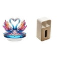 thumbnail image 1 of Estatua de escultura de cisne,Escultura de cisne para decoración del hogar Adorno de San Valentín,caja de pañuelos,Funda para caja de pañuelos de cuero sintético para dormitorio,Caja de, 1 of 8
