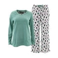 thumbnail image 2 of Donna L'oren Women's Fleece Pajamas Set Giftable Coral or Micro Fleece Warm Plus, 2 of 48