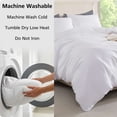 thumbnail image 6 of Mainstays King Duvet Cover Set, All-Season, 3-Piece, White, 6 of 11