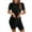 Black, variant on FAIWAD Sets for Women Clothing 2 Piece Ribbed Knit Matching Outfits Short Sleeve T-shirt and Shorts Lounge Tracksuit