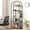 Grey, variant on IdealHouse Arched 5-Tier Bookshelf, Modern Bookcase with Gold Metal Frame, Tall Wood Storage Shelf for Living Room, Bedroom, Home Office, Easy Assembly, Brown