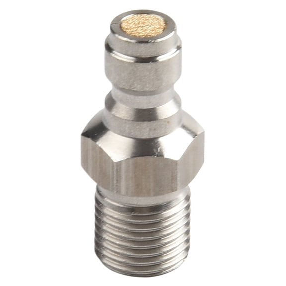 1set 8mm Male Connector Air Supplement Fitting Stainless Steel PCP Pneumatic Quick Fitting M10x1 1/8NPT For High Pressure Pumps