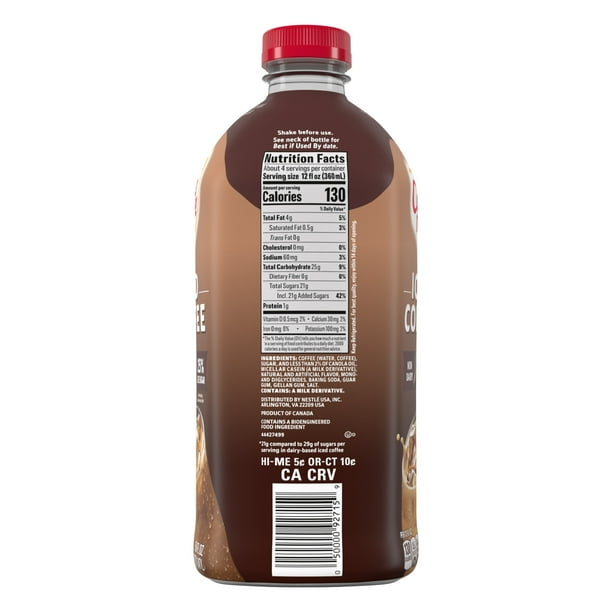 Coffee mate Mocha Iced Coffee, Non-Dairy, 50 fl oz - Walmart