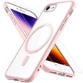 thumbnail image 1 of Funda de teléfono Hensinple con parte trasera rígida magnética transparente para iPhone SE 3 de 4,7 pulgadas, 1 of 6