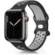 thumbnail image 1 of Correa para Apple Watch Band (negra/gris) 49mm 45mm 44mm 42mm, Correa deportiva de silicona suave transpirable para iWatch SE/Apple Watch Series 8 7 6 5 4 3 2 1, 1 of 5
