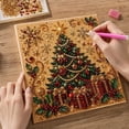 thumbnail image 4 of DIY Christmas Pearl Diamond Painting Art Kit with Frame, Festive Pearl Beads Art Craft for Home Wall Decor, Gemstone Diamond Dots Set for Indoor Holiday Decoration (ElkC), 4 of 7