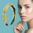 thumbnail image 2 of Unique Bargains 1 Pc Fashion Headbands for Women Phalaenopsis Yellow, 2 of 6