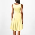 thumbnail image 4 of Women’s Sleeveless A-Line High Low Hem Dress Elegant Fit and Flare Cocktail Party Graduation Dress, 4 of 8