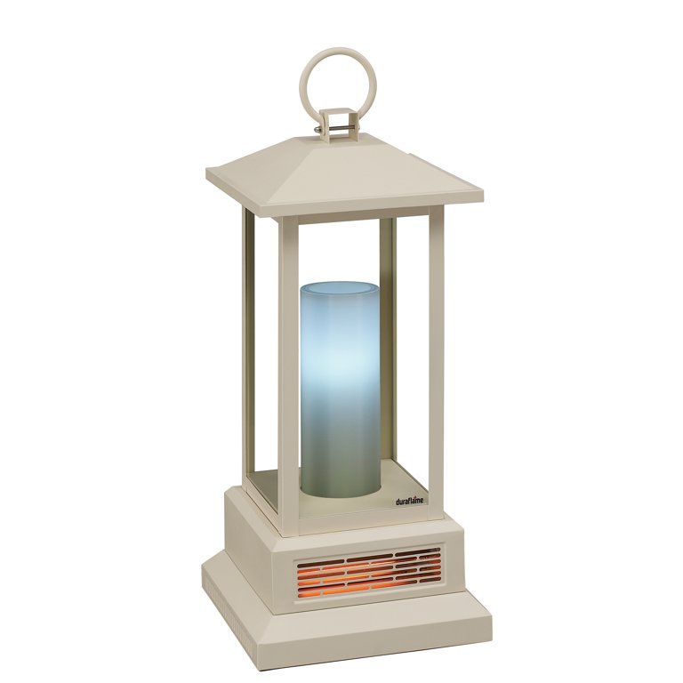 Duraflame 29” Portable LED Electric Flameless Candle Lantern with Infrared  Quartz Heater, Cream - Walmart.com