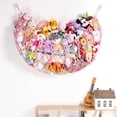 thumbnail image 2 of Red de almacenamiento para animales de peluche YKBU rosa 152 x 38 cm, 2 of 9