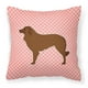 thumbnail image 1 of Caroline's Treasures BB3631PW1818 Almohada rosa con tablero de ajedrez y perro pastor portugués, 18 x 18, multicolor Caroline's Treasures BB3631PW1818, 1 of 1
