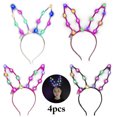 thumbnail image 1 of 4PCS Women Hair Hoop Creative Rabbit Ear LED Light up Headband Party Headband, 1 of 10