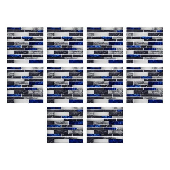 XMMSWDLA Wall Decor Living Room 10pcs Home Decor Living Room Tile Set Strong Sticker Kitchen Wall Stickermulticolor Background Backdrop