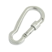 Unique Bargains Unique Bargains Hiking Spring Loaded Gate Silver Tone Aluminum Alloy Carabiner Hook Clasp