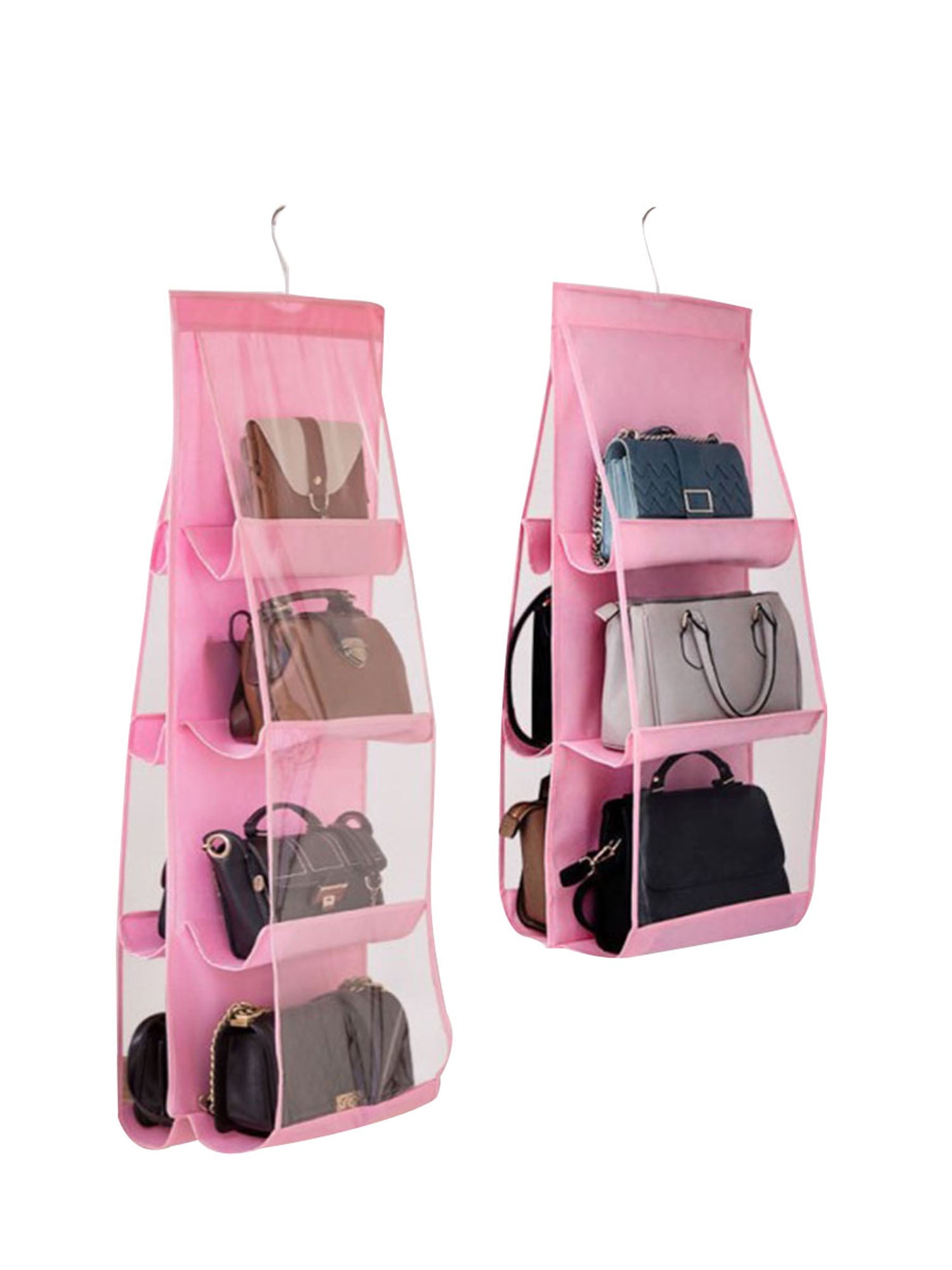 House of Quirk 6 Pocket Handbag Storage Hanging Purse Organizer - Green :  Amazon.in: Home & Kitchen