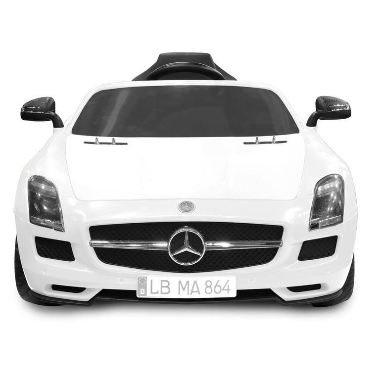 Mercedes benz sls amg 6v ride on car white deals