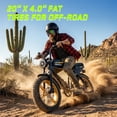 thumbnail image 5 of HOVSCO Electric Bike for Adults, 750W Motor, 60 Miles Range, 20'' Fat Tire E-Mountain Bike, 7-Speed E-Bike with Full Suspension UL2849, 5 of 8