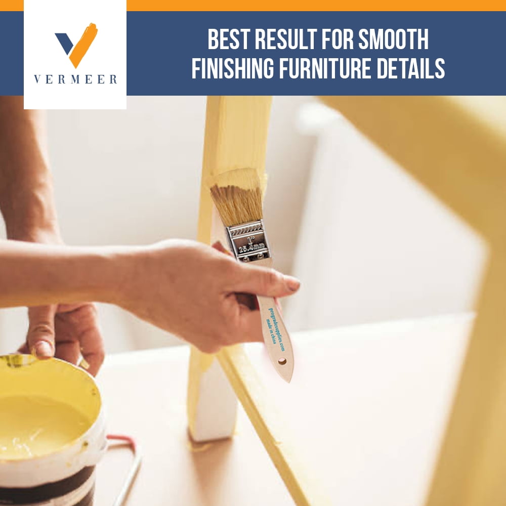 Vermeer Chip Paint Brushes - 96-Pack - 1" Chip Brushes for Paints, Stains, Varnishes, Glues, & Gesso
