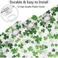 thumbnail image 6 of St Patricks Day Shower Curtain, Saint Patricks Day Shower Curtain Green Shamrock Clover Shower Curtain Saint Patricks Day Day Shower Curtain St. Patrick''s Day Shower Curtain Set with Hooks, 72X72inch, 6 of 6