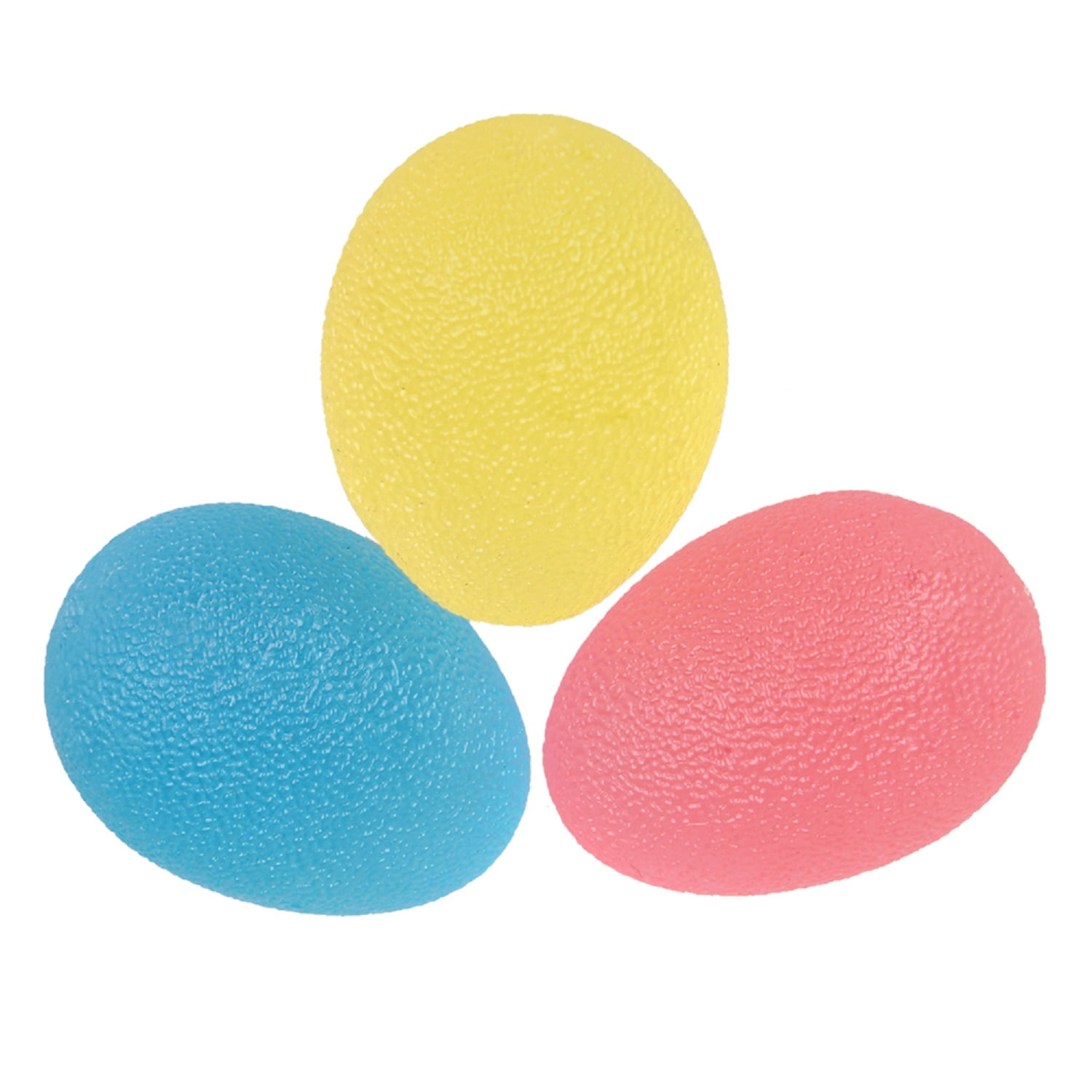 Morease Egg Shaped Hand Exercise Balls 3 Squeeze Resistances (Soft