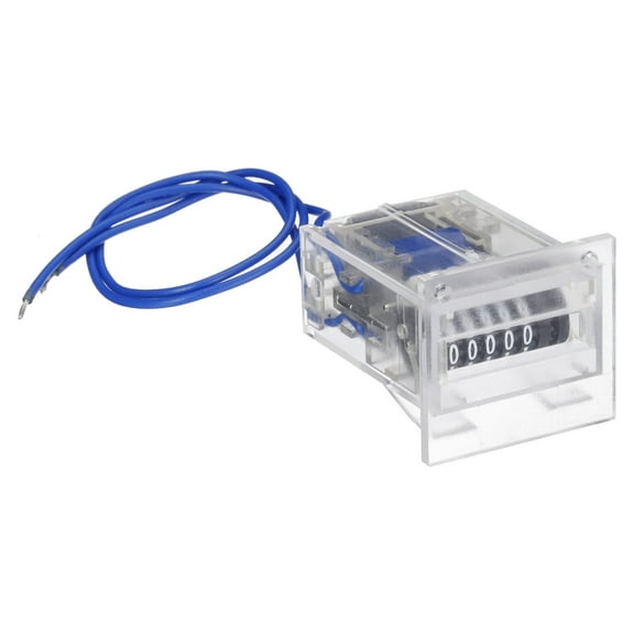 Uxcell Electromagnetic Counter 5 Digits 0-99999 Range Electronic Pulse Totalizer DC12V