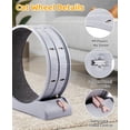 thumbnail image 4 of NovaCraftCat Wheel, PP Plastic Cat Exercise Wheel for Quiet Running Indoor Use, 31.5" Cat Treadmill with Carpeted Wheel, Cat Exerciser Helps Cats to Lose Weight and Keep Health, Easy to Install（Gray）, 4 of 14
