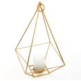 thumbnail image 4 of Hosley Set of 2 Gold Finish Metal Tealight/Votive Holder Lantern with Votive Frosted Candle Holder- 11.5 Inch High, 4 of 4