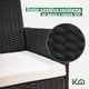 thumbnail image 3 of Sala para Exteriores Jardin de Mimbre Negro Cojines Beige negro 103, 3 of 9