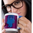 thumbnail image 2 of 3drose, Blue Sasquatch, 11oz Two-tone Blue Mug, 2 of 6