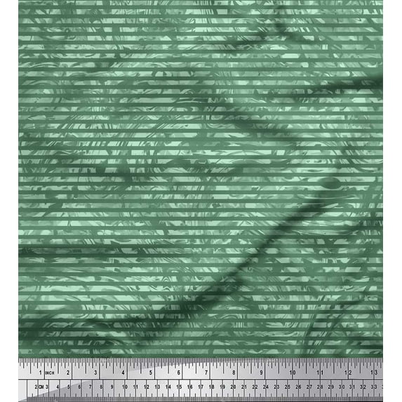 Soimoi Modal Satin Fabric Camouflage Texture & Vertical Stripe Decor Fabric Printed Yard 42 Inch Wide