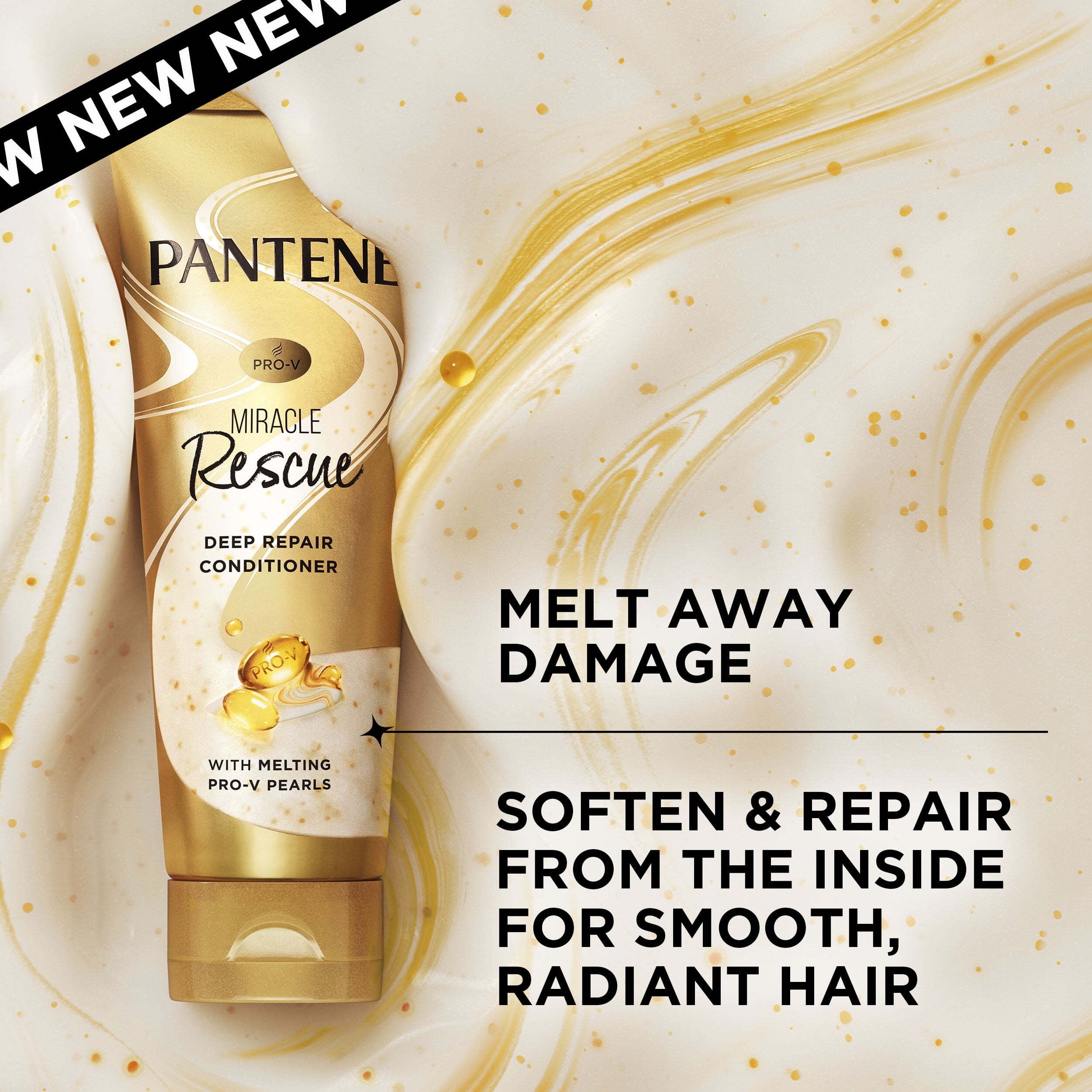 Pantene Sulfate-Free Pro-V Miracles Infinite Lengths Biotin + Collagen Shampoo, 13.5oz and Miracle Rescue Deep Repair Conditioner, 8oz