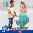 thumbnail image 3 of Cochecito de muñecas Baby Alive Deluxe Classic con corazones verdes/rosas de 46 cm, 3 of 5