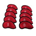 thumbnail image 3 of 10pcs Couverture de Tête de Club, Housse de Protection en Fer Doux Imperméable Portable avec des Numéros, 3 of 8