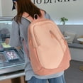 thumbnail image 5 of Dmlowu School Backpack Breathable Travel Backpack Large Capacity Laptop Backpack for Business Hiking Trip, Lightweight Adjustable School Book Bag for Women Men, 12x18 Inch ( Pink ), 5 of 7