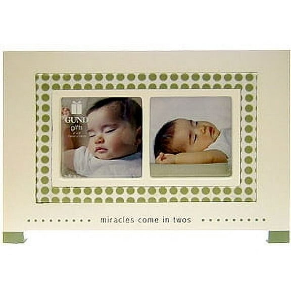 MIRACLE COMES IN TWOS frame GUND - 4x6