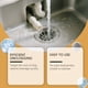 thumbnail image 5 of Limpiador de tuberías en polvo de alta eficiencia | Destapa fregaderos y desagües de baño | Disuelve grasa, pelos y restos de comida | Apto para tuberías de metal y PVC | Botella de 150 g, 5 of 9