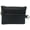 Black, variant on Women Genuine Leather Triple Zipper Small Wallet Change Coin Purse Holder with Front Snap Pocket