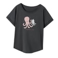 thumbnail image 3 of Camiseta De Manga Corta Suave Para Mujer Para Acampar Vacaciones Oficina M, 3 of 8