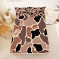 thumbnail image 5 of Manfei Woodland Wolf Queen Sheets,Kawaii Rabbit Queen Sheet Sets,Brown,4 Pieces,1 Flat Sheet, 1 Fitted Sheet and 2 Pillowcases, 5 of 6