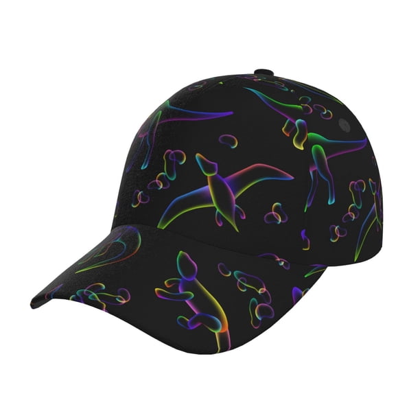 Fotbe Dinosaur Gorro Clásico de Béisbol, Gorra Ajustable con Broche Snapback, Gorro de Exterior de Algodón Suave
