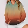 thumbnail image 4 of Wensltd Women's Printing Long Sleeve Hoodies Casual Tunic Pullover Sweatshirts with Pocket, 4 of 4