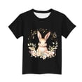 thumbnail image 4 of WRKEKC Boys T-Shirts Short Sleeve Round Neck Easter Print Casual Summer Daily Soft Lightweight Tee Blouse for Kids 3-15 Years, 4 of 5