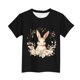 thumbnail image 5 of Manga Corta Crop Top para Niños con Lindo Estampado de Pascua, Cuello Redondo Casual Graphic Tee para 3-14 Años, Tela Suave Transpirable, 5 of 5