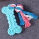thumbnail image 3 of Bone Shape Design Rubber Ball And Rope Dog Chew Toy Bite-Resistance Strong Tooth Cleaning Molar Toy for Pets (Random Color), 3 of 3