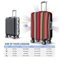 thumbnail image 4 of Balery Mexican Serape Blanket Stripes Funda de equipaje, fundas para maletas, elástica, lavable, protector de maletas, compatible con maletas de 18 a 32 pulgadas-Small, 4 of 7