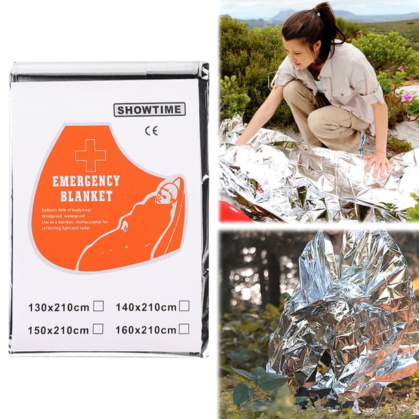 Kanayu Paquete De 100 Mantas Térmicas De Emergencia A Granel De 64 X 84 Pulgadas, Mantas Desechables De Papel De Aluminio Para Supervivencia, Primeros Auxilios, Campamento, Senderismo Al Aire Libre